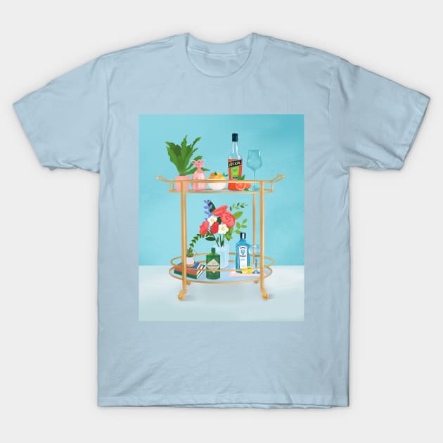 Bar Cart T-Shirt by Petras